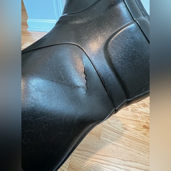 Hunter Black Short Rain Boots Women’s Size 7 - Picture 6 of 10